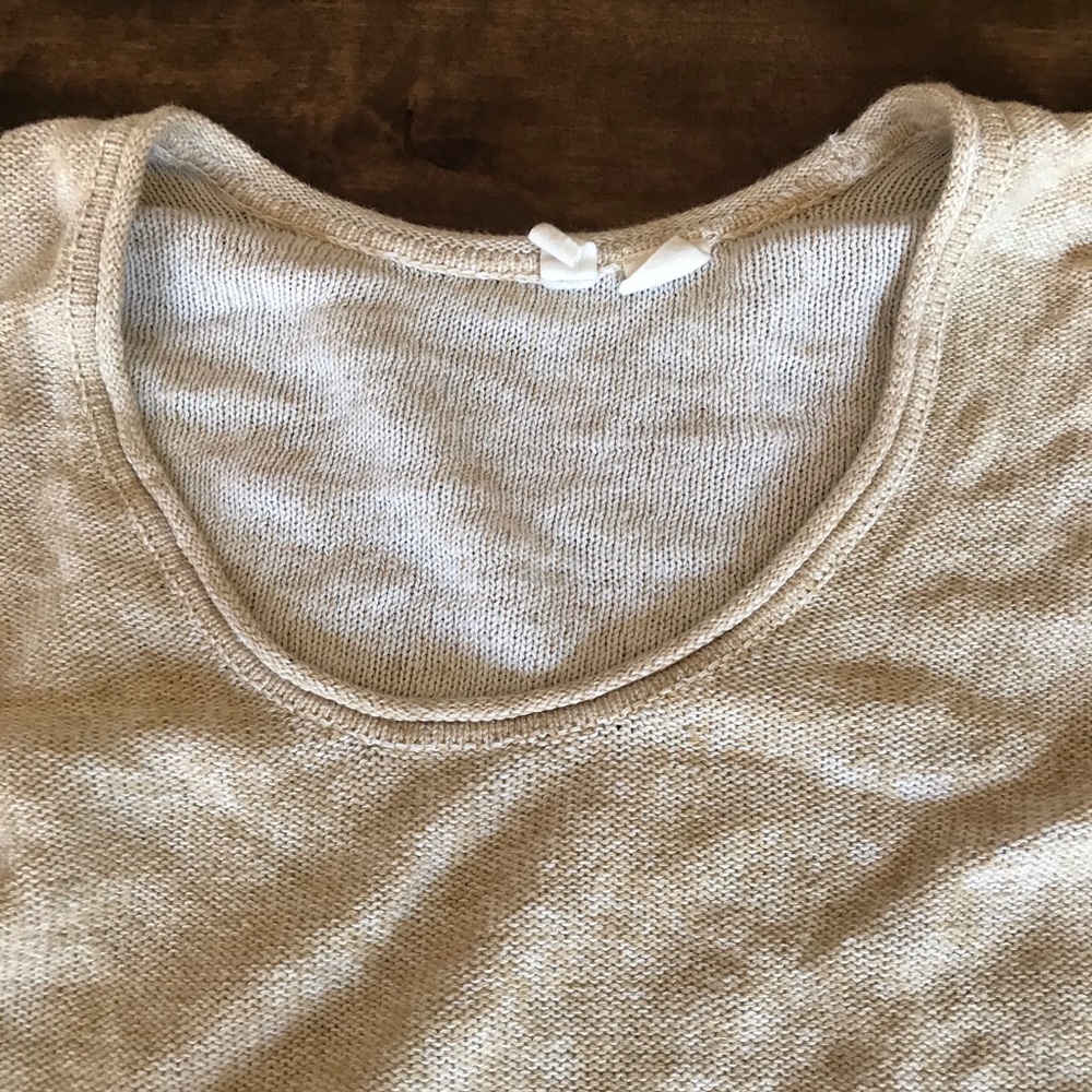 Anthropologie Moth Catamaran Sweater Cotton Linen_6